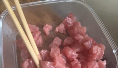 Caught a bluefin yesterday. Too lazy to do anything but eat it like this today!