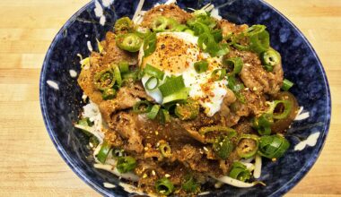 I made gyudon