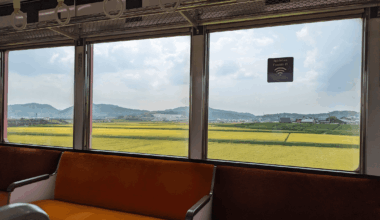 Relaxing on local trains in the countryside...