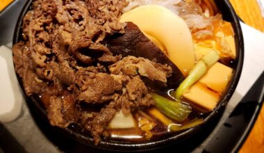 Beef Sukiyaki from my local Japanese restaurant