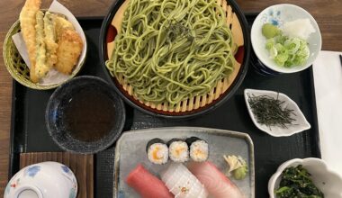 Cold soba noodles in the summer