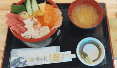The best Kaisendon that I have ever had in my life (2680 yen, ~18 USD. Location: Otaru, Japan )