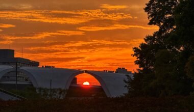 Today’s Sunrise as seen in Komazawa Park, Tokyo