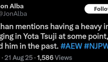 Tony Khan interested in Yota Tsuji