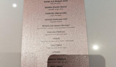 First Omakase Experience (Hidden Omakase, Houston, TX - 2022)