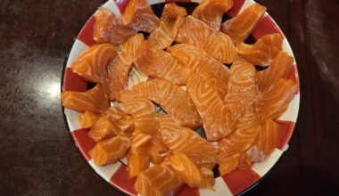 Made sashimi with Costco steelhead trout from Chile, no curing