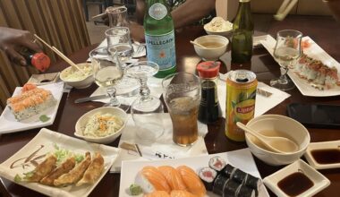 Ive been craving sushi all week and finally got some in france! Just what I needed