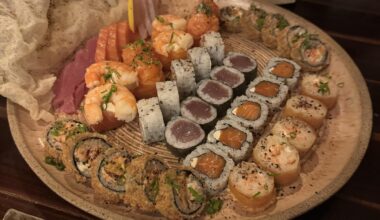 Sushi night in Fernando de Noronha