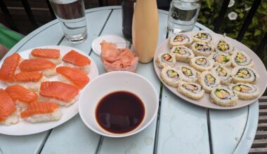 My first attempt at homemade sushi