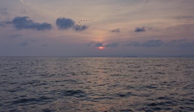 Sunset over Mikawa Bay