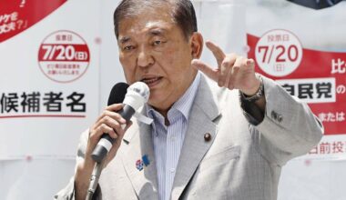 Japan PM Ishiba adopts hardline rhetoric as polls threaten his job