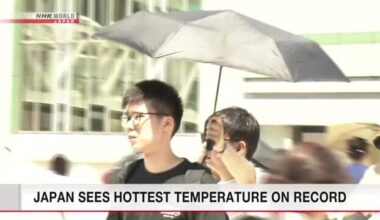 Japan record high of 41.8°C observed north of Tokyo, shattering last Wednesday record of 41.2°C