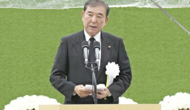 Ishiba Makes No Mention of ‘Nuclear Sharing’ Theory at Atomic Bombing Anniversaries; Remarks Criticized as Inconsistent