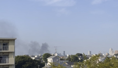 Fire somewhere in Itabashi?