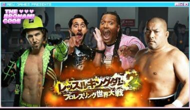 Ishii playing video games with Aew talent