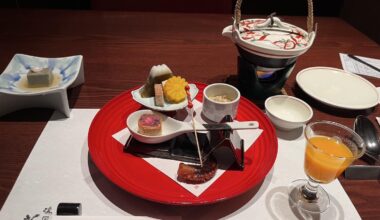 Appetizer at a long-established hot spring inn