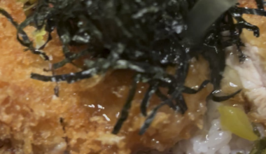 Tonkatsu in Japanese tea
