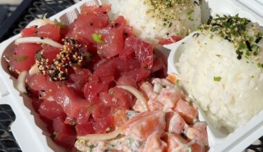 Poke Plate from Hawaiian Fresh Seafood in San Diego