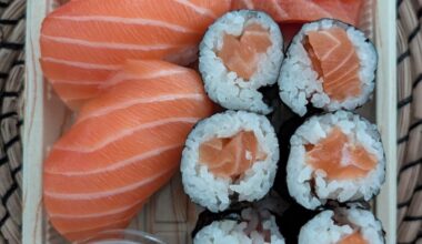 Salmon set (hoso, nigiri & sashimi) at Winners 7 Sushi in Ottawa