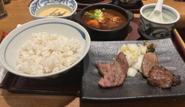 🥩 Incredible Gyutan (Beef Tongue) and Japanese Wagyu Set at Aoba, Yokohama Takashimaya 🇯🇵