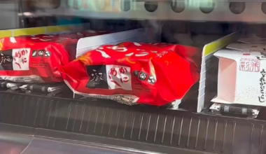 Crab-shaped bento box… from a vending machine in Toyama, Japan 🦀🇯🇵