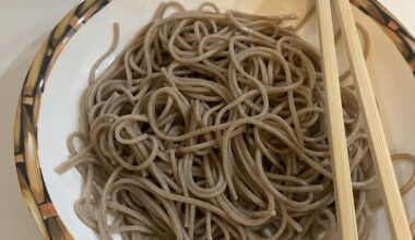 Plating is shit but nothing beats soba on a hot day