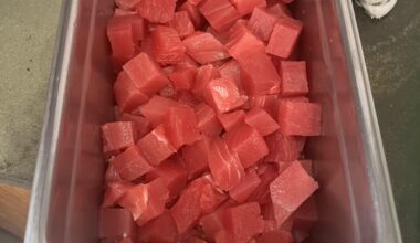 Cubed ahi