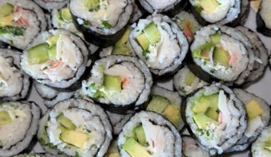 Homemade sushi🥰