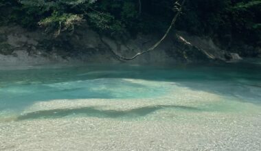 Bluest River in Japan, maybe the world!