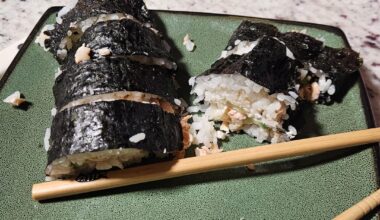 Just started making sushi 3 days ago. How am I doing?
