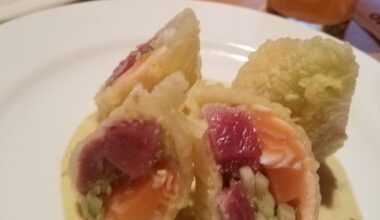 One of the best sushi rolls I've ever had, but I NEED to know what's in the sauce!