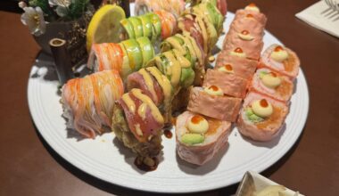 Surprisingly impressed with a new little sushi fusion place. (Trigger warning, Americanized AF sushi)