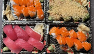 Friday night dinner, each roll was $6-$8