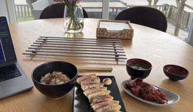 When you work from home, it’s gyoza for lunch