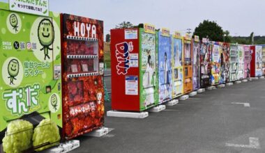 Japan outdoor museum of vending machines aims to draw global fans
