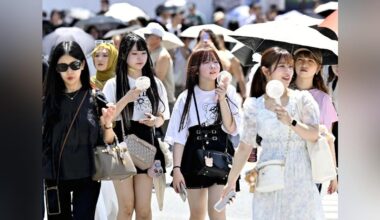 Kiryu City, Gunma Prefecture, recorded a record high of 41.2 degrees Celsius, tying Tamba City, Hyogo Prefecture, for the highest temperature ever recorded in Japan