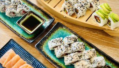 Homemade sushi