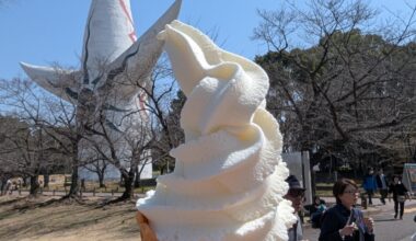 Ice cream in the osaka expo park (the 1970 one)