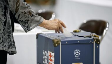 Japan's ruling bloc struggling to retain upper house majority: poll