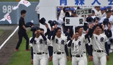 Japan high school baseball team banned from smiling, waving in tourney entrance march