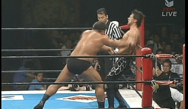 Nakamura reverses the Irish Whip, but that only pisses off Nakanishi.