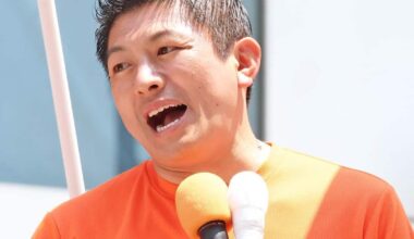"We are fighting against anti-Japanese" says Kamiya, a council member aiming for 20 seats