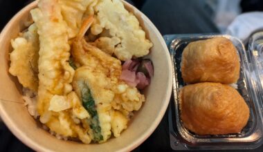 Seafood Tendon and Inari Sushi !/海鮮天丼といなり寿司！