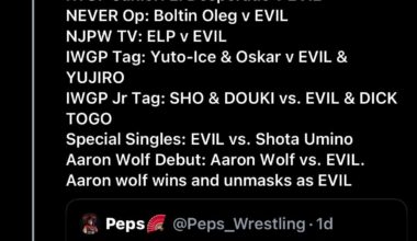 Tom Lawlor fantasy books Wrestle Kingdom 20