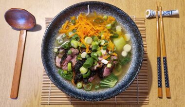 [Homemade] Shichimi duck ramen