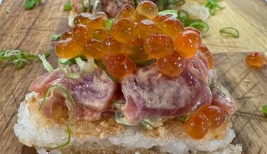 Spicy Bluefin & Ikra on Crispy Rice