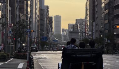 Rickshaw early evening, Asakusa, Tokyo