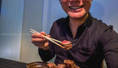 Omi Wagyu Tenderloin on Mt Fuji Lava Stone Grill