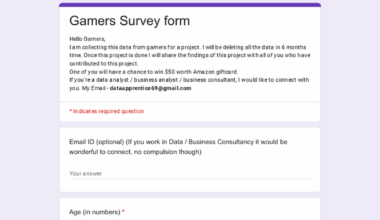 Gamers Survey (Everyone)