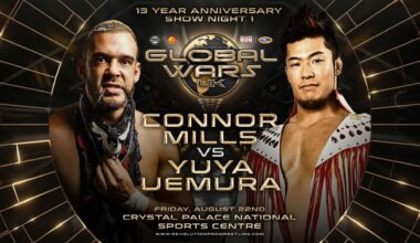 Connor Mills vs Yuya Uemura announced for RevPro Global Wars